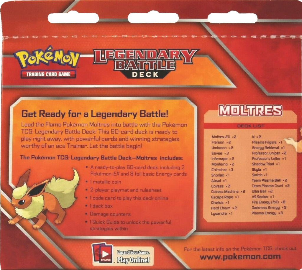  Pokemon TCG: Legendary Battle Decks, Moltres, 60 Card