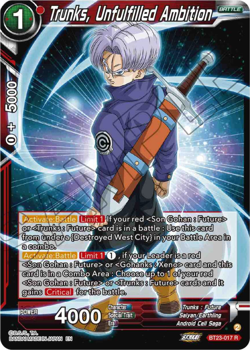 Trunks powers up to fight Perfect Cell 