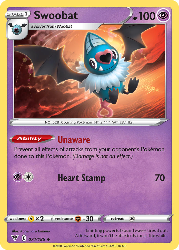 Pokemon TCG - BW1 - 025/053 (U) - Swoobat