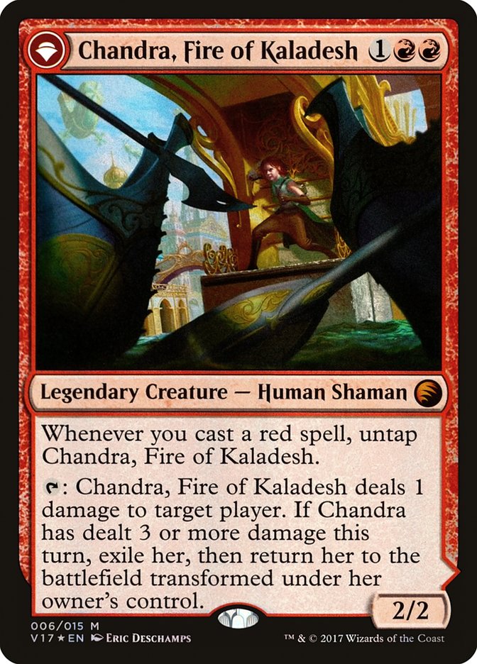 Chandra, Fire of Kaladesh // Chandra, Roaring Flame [From the Vault:  Transform]